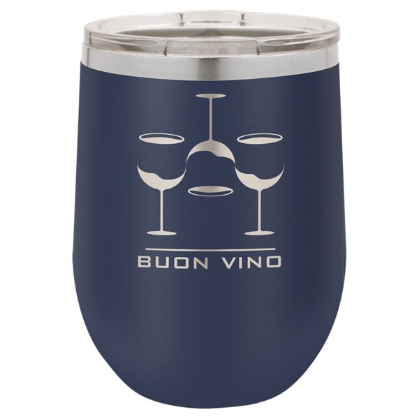 Polar Camel 12 oz. Vacuum Insulated Stemless Wine Tumbler w/Lid Thumbnail