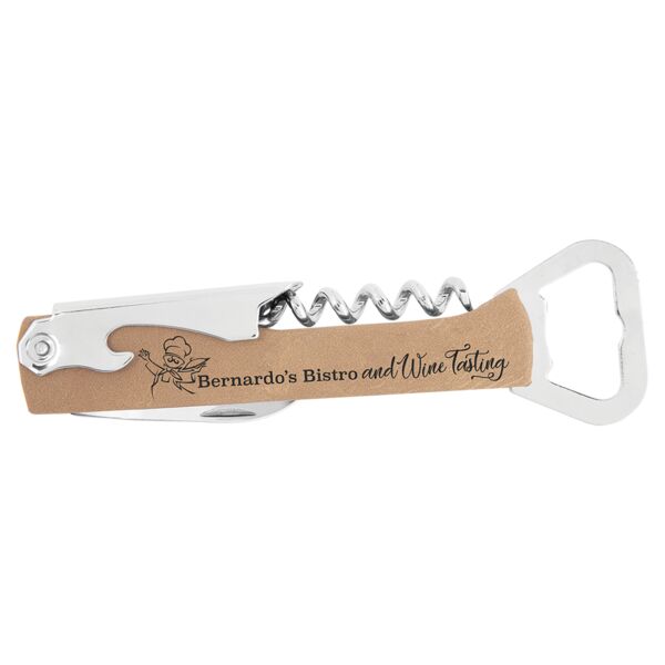 Leatherette Wine Bottle Opener Thumbnail